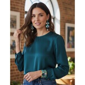 FASHION JEWELRY MULIT COLOR BLUE STONES ON GOLD TONE CUFF BRACELET EARRING SET